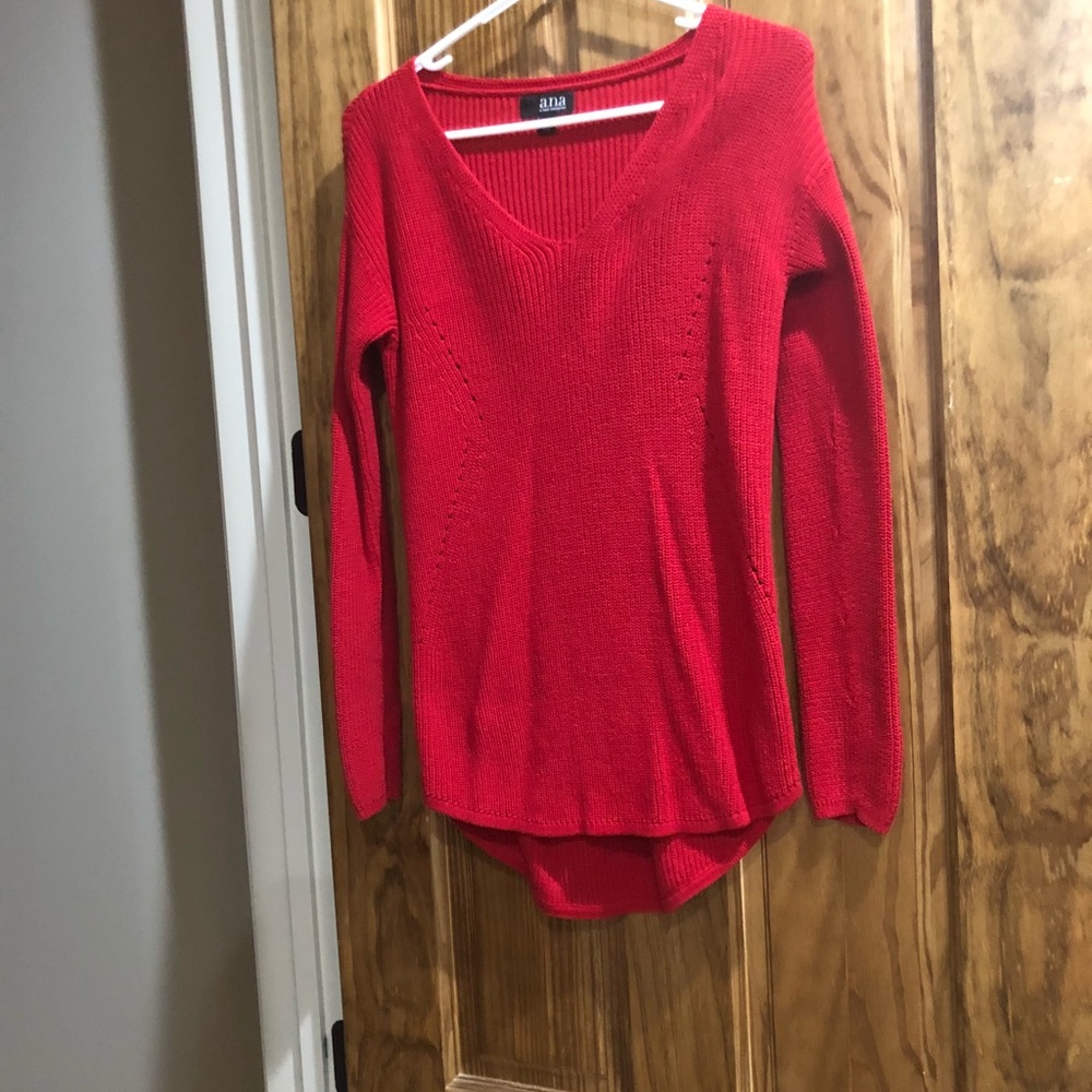 NWOT XS red knit sweater.